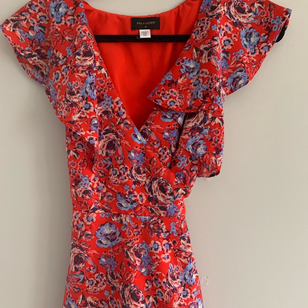 Red wrap shirt